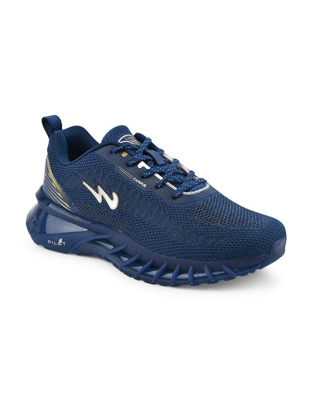 

Campus Men Hood Mesh Running Shoes, Navy blue