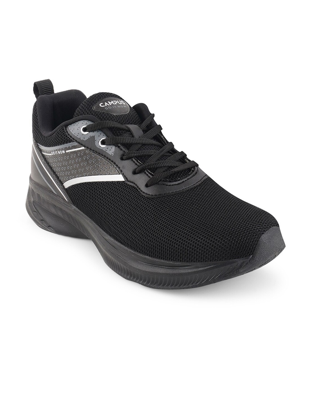 

Campus Men Cottage Mesh Running Shoes, Black