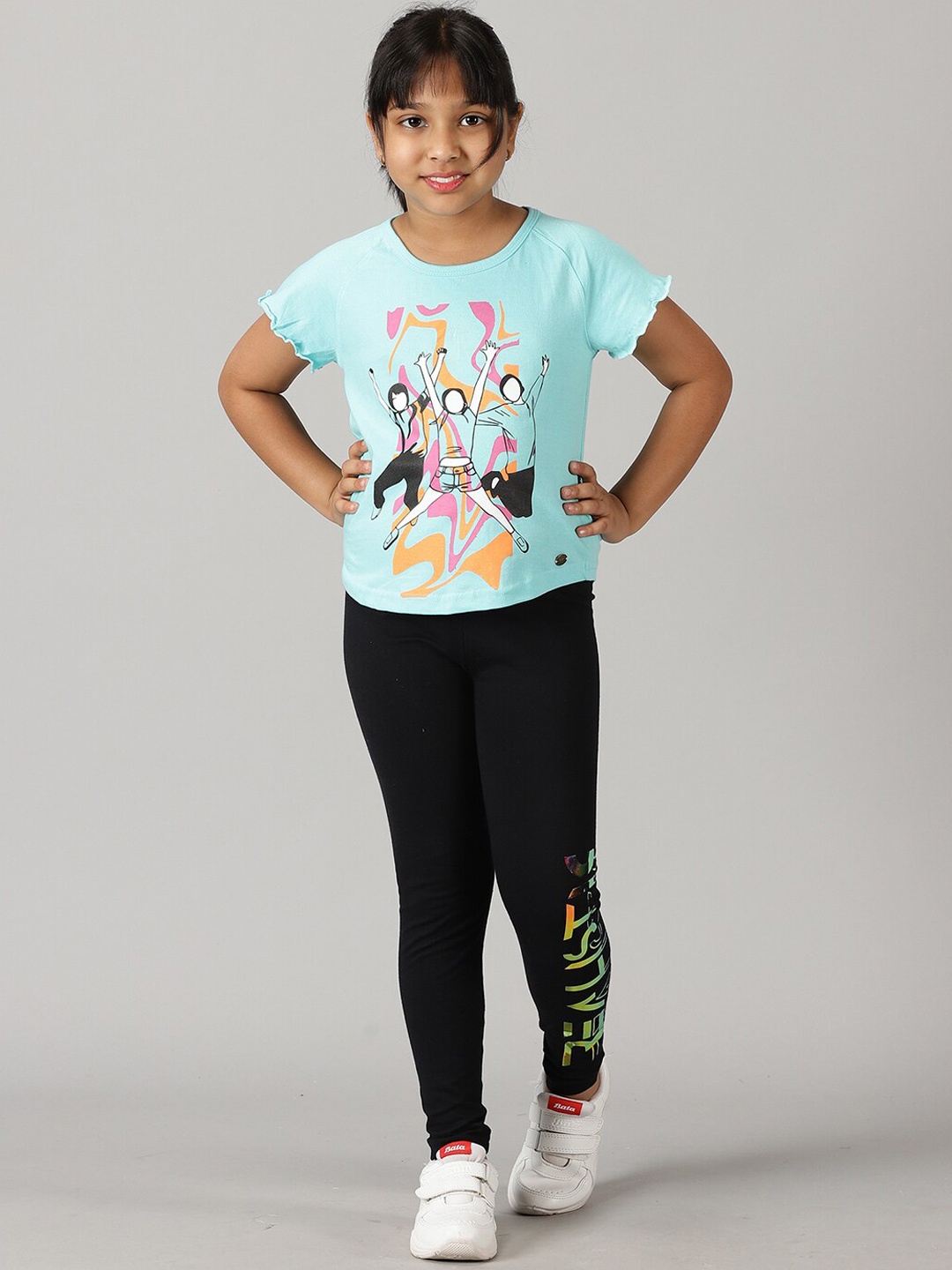 

KiddoPanti Girls Realistic Printed Legging, Black