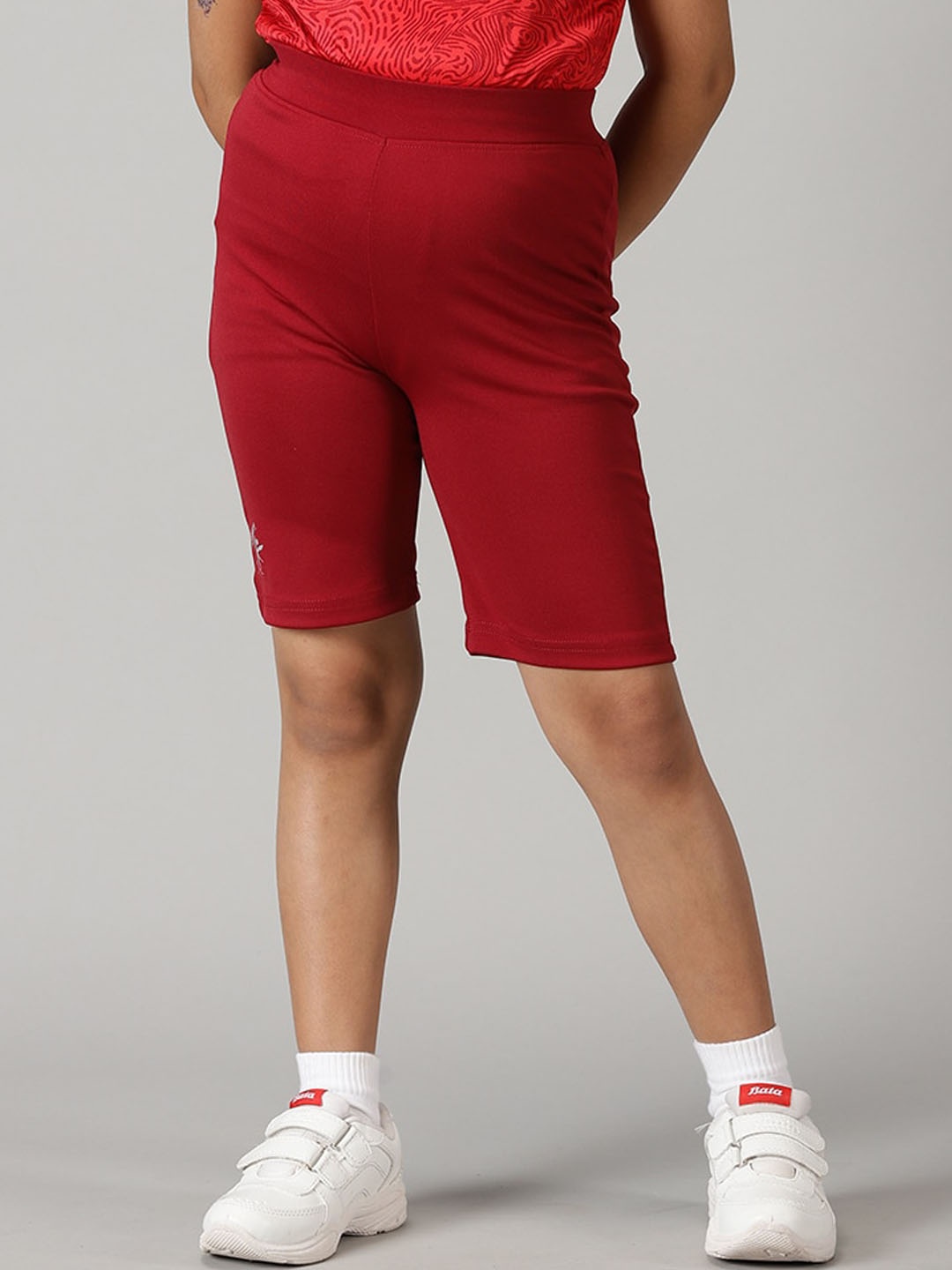 

KiddoPanti Girls Cycling Sports Shorts, Maroon