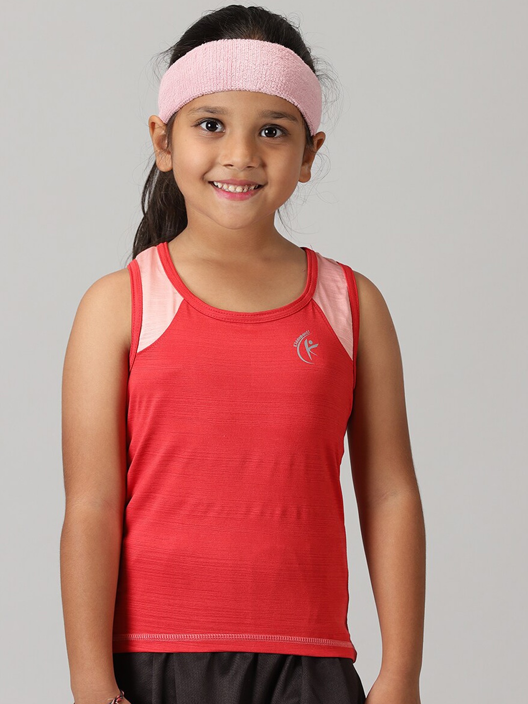 

KiddoPanti Round Neck Sleeveless Tank Top, Red