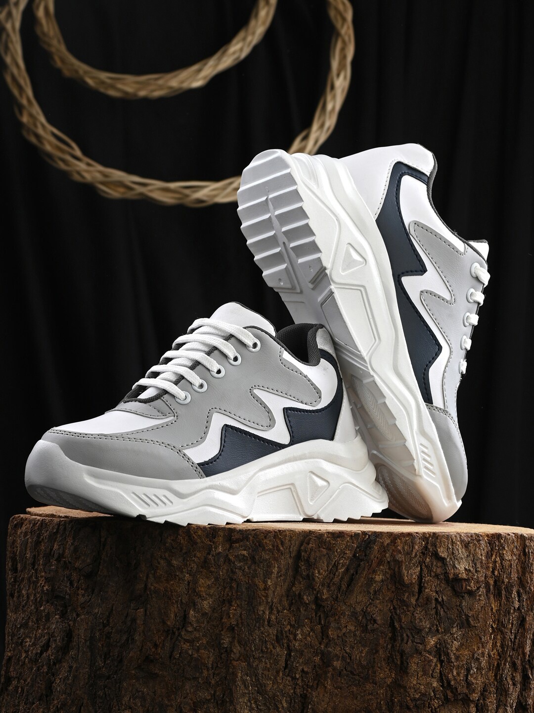 

The Roadster Lifestyle Co. Women Lace-Up Walking Sports Shoes, Grey