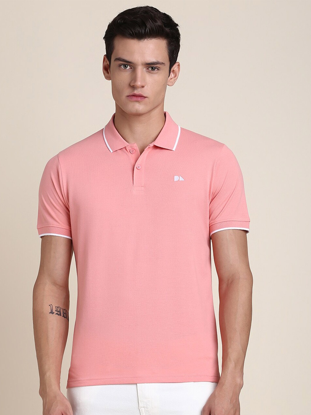 

Dennis Lingo Polo Collar Regular Fit T-shirt, Pink