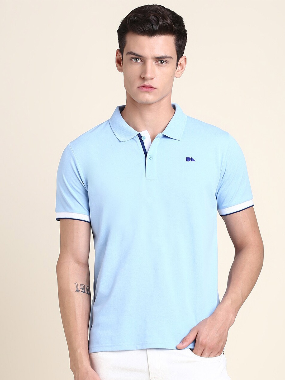 

Dennis Lingo Polo Collar T-shirt, Blue
