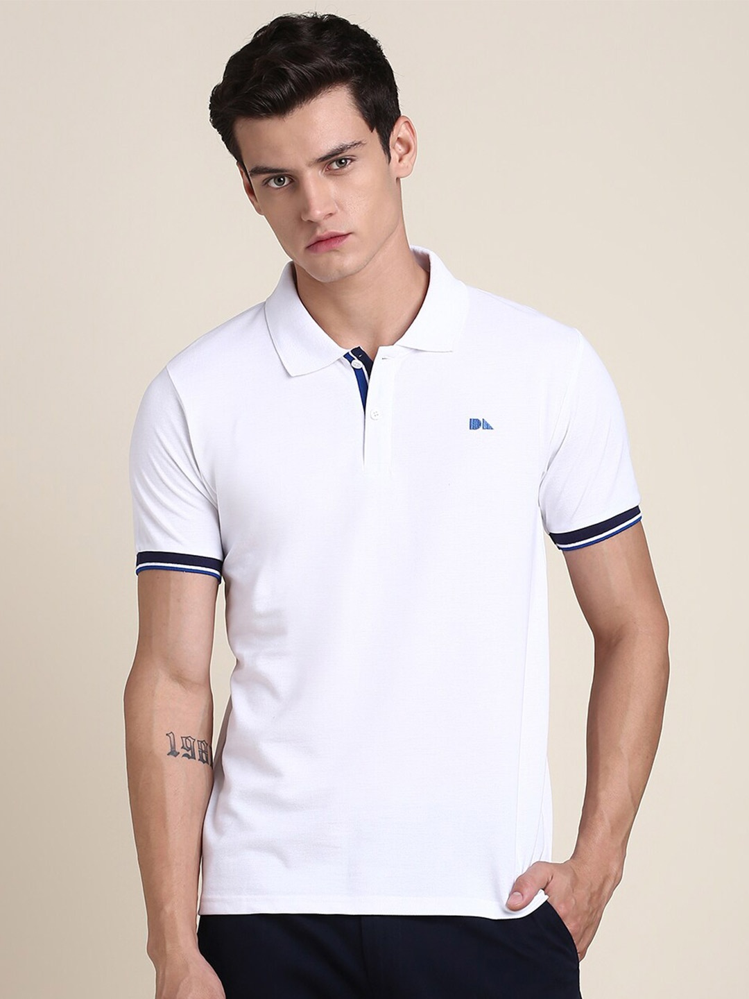 

Dennis Lingo Polo Collar Regular Fit T-shirt, White