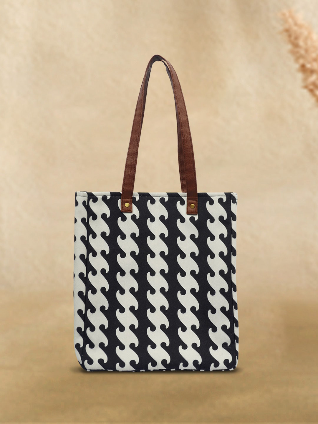 

Crazy Corner Printed Oversized Shopper Shoulder Bag, Black