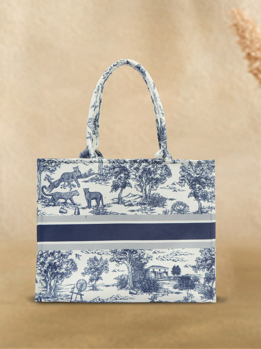 

Crazy Corner Printed Oversized Shopper Handheld Bag, Grey