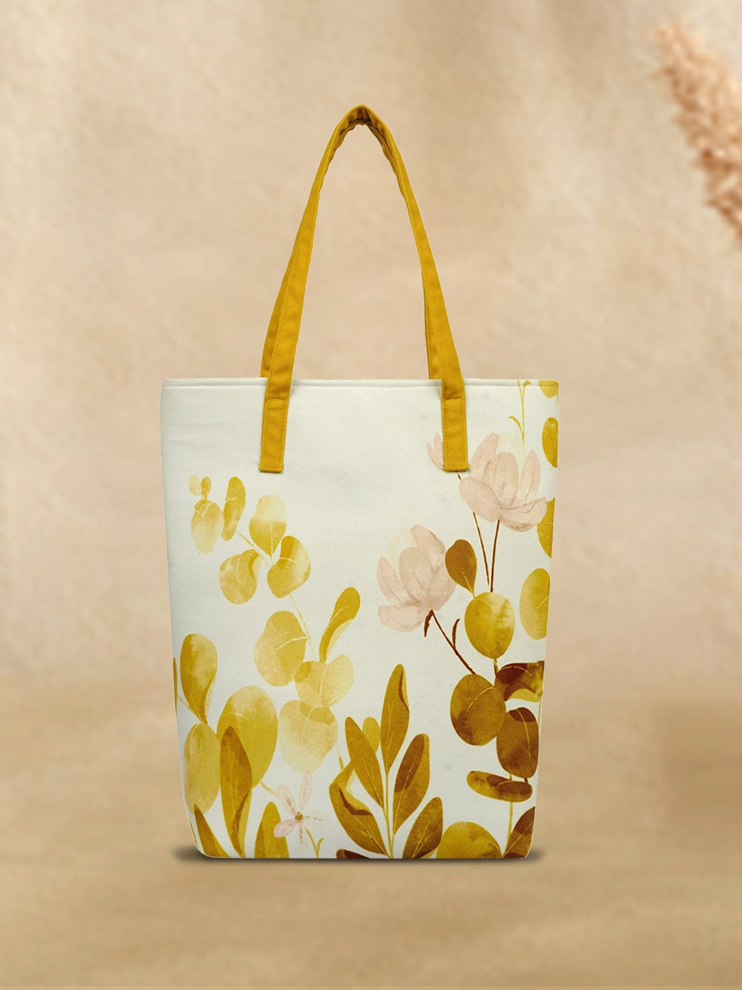

Crazy Corner Floral Printed Shopper Tote Bag, Yellow