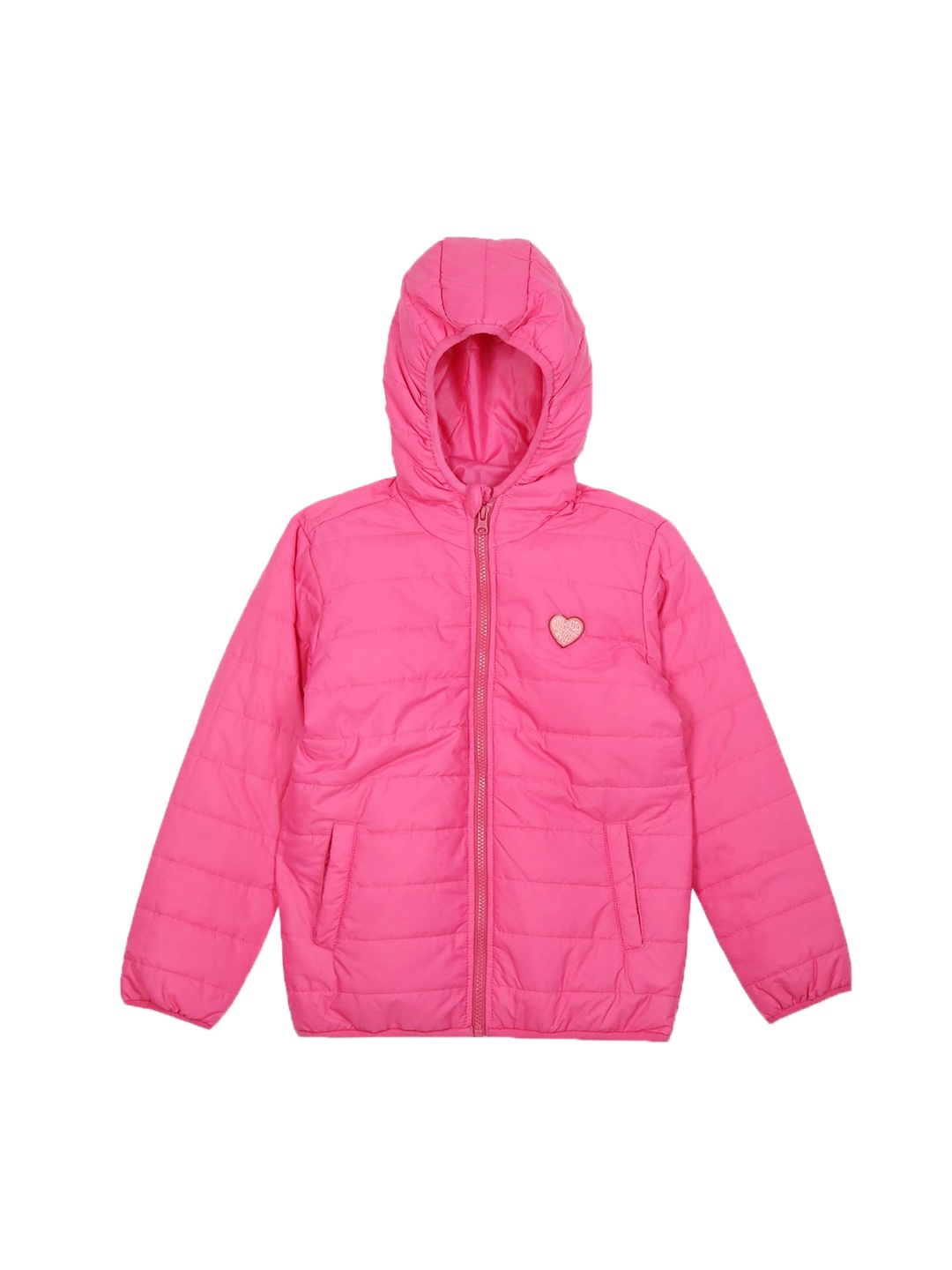 

U.S. Polo Assn. Kids Girls Hooded Padded Jacket, Pink