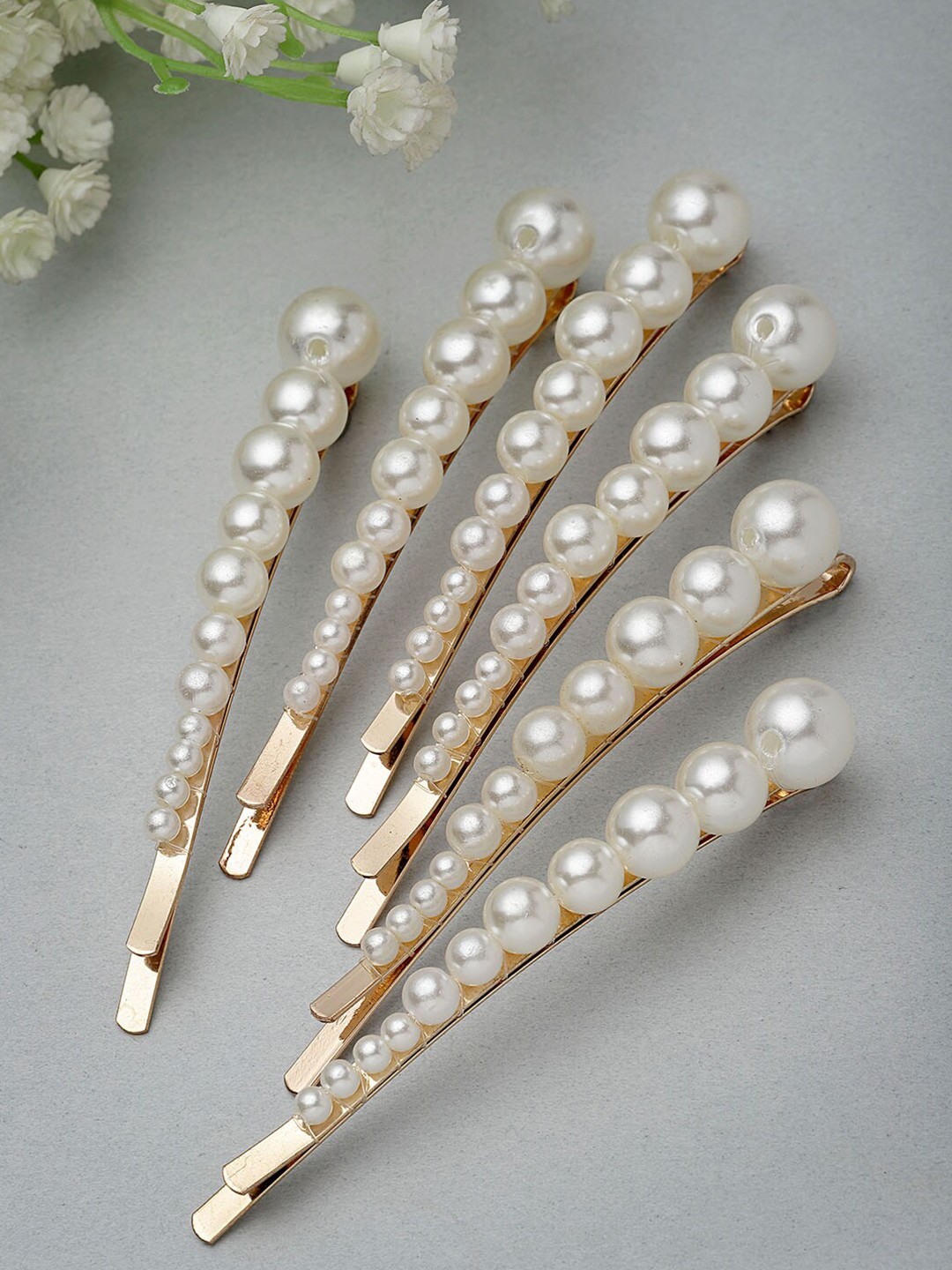 

VOGUE PANASH Women Set of 6 Gold-Plated Bobby Pins