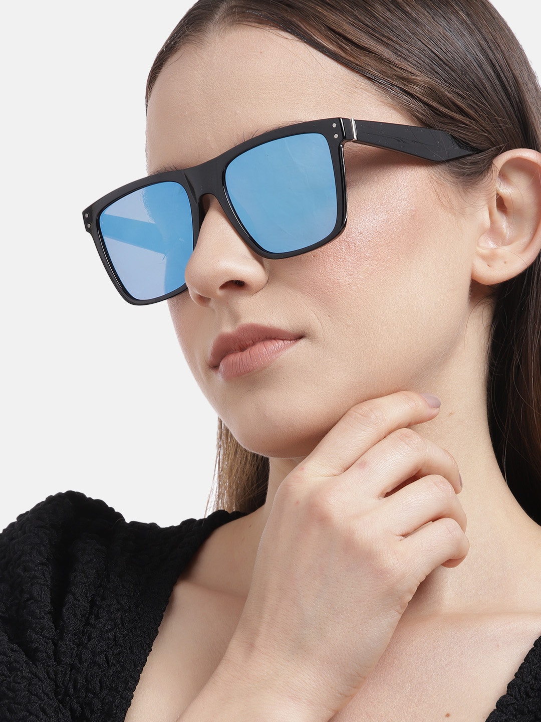 

Carlton London Women Wayfarer Sunglasses with UV Protected Lens CLSW215, Black