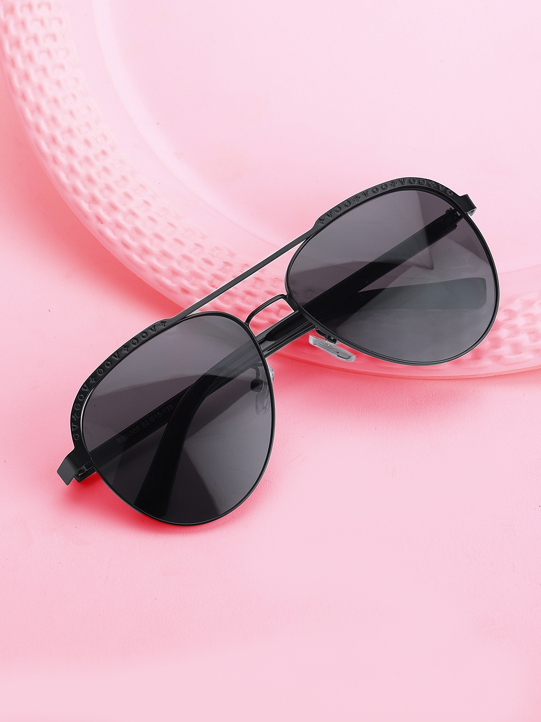 

Carlton London Women Aviator Sunglasses With UV Protected Lens CLSW208, Black