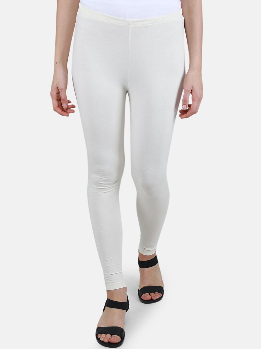 

Monte Carlo Women Ankle-Length Leggings, Off white