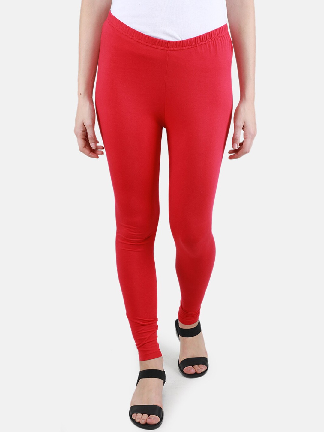 

Monte Carlo Women Mid Rise Churidar-Length Leggings, Red