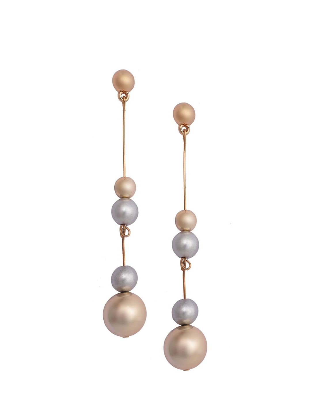 

Mali Fionna Contemporary Drop Earrings, Gold