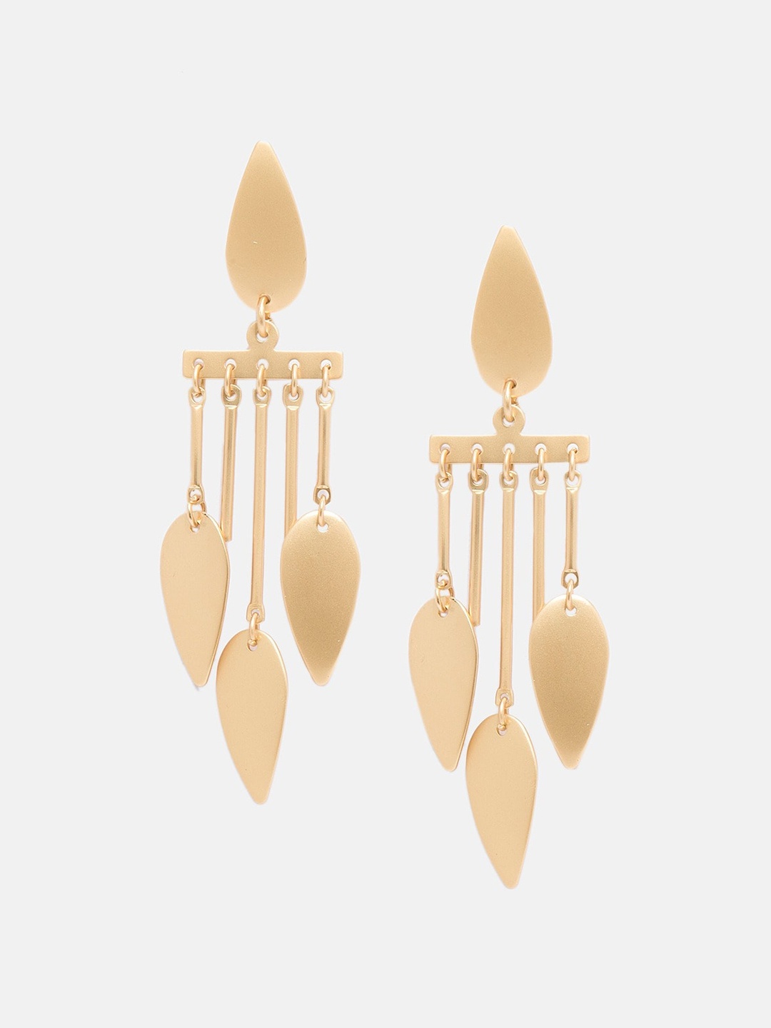 

Mali Fionna Gold-Plated Contemporary Drop Earrings