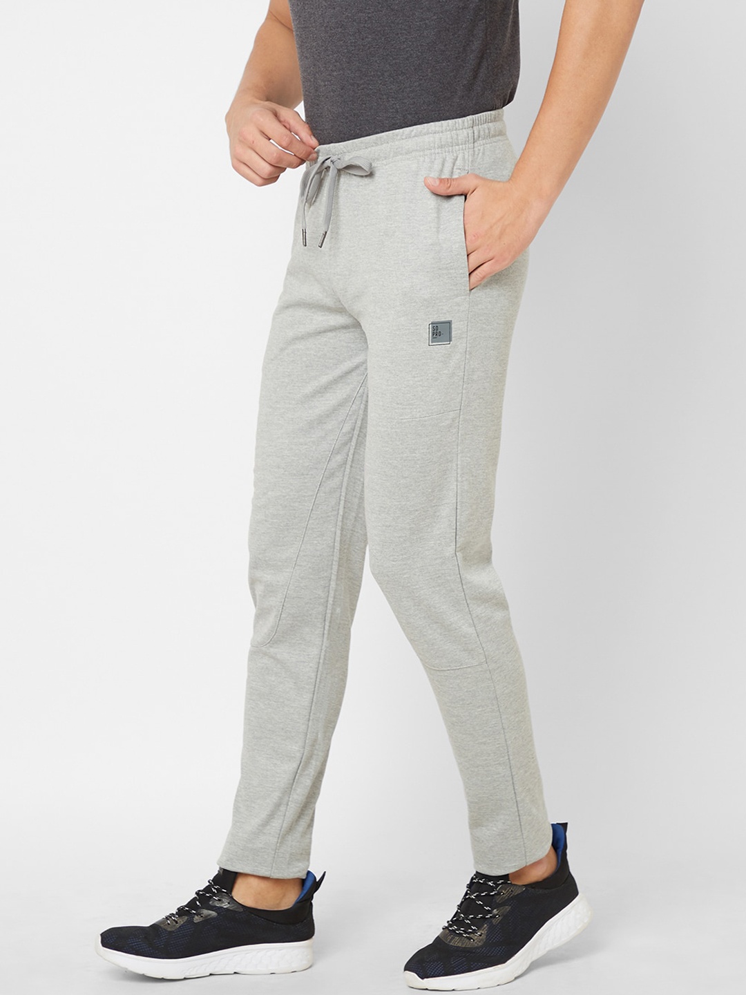 

Sweet Dreams Men Mid-Rise Track Pants, Grey melange