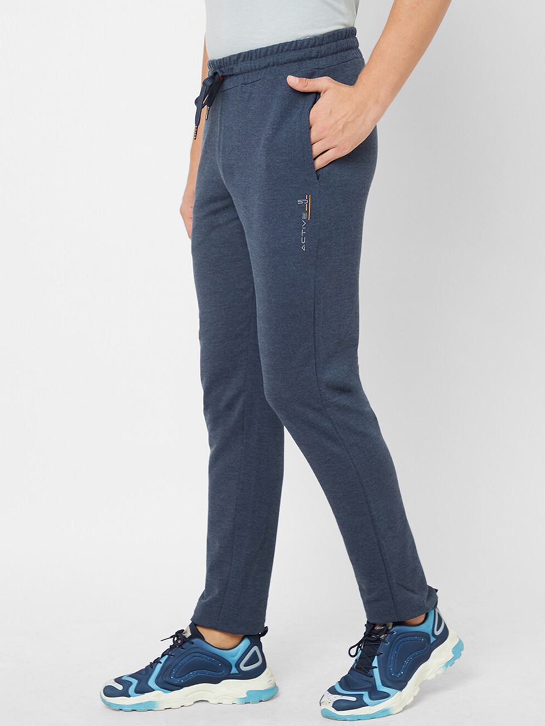 

Sweet Dreams Men Mid-Rise Track Pants, Blue