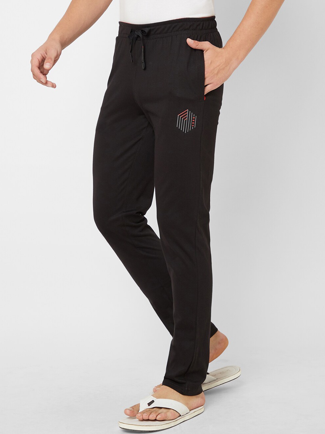 

Sweet Dreams Men Slim Mid-Rise Lounge Pants, Black