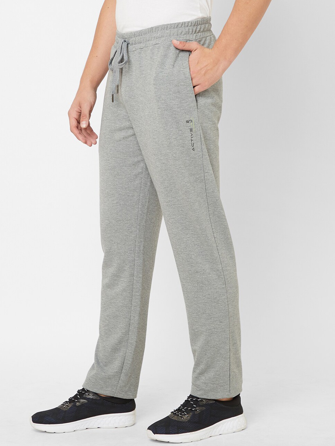 

Sweet Dreams Men Mid-Rise Track Pants, Grey melange