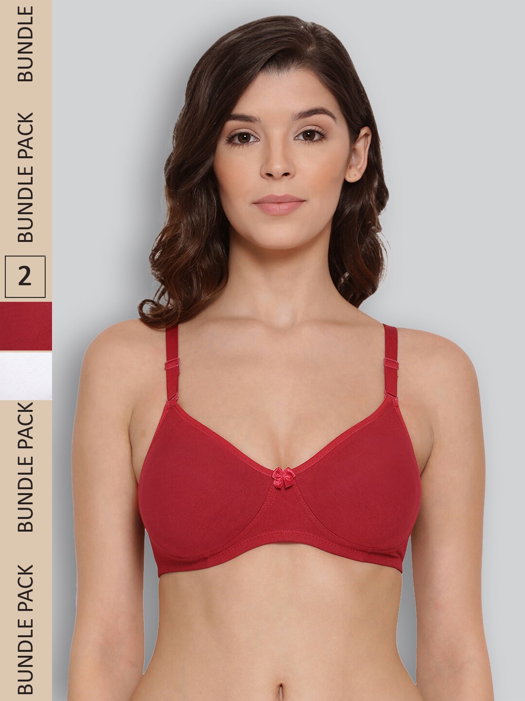 

LYRA Pack of 2 Underwired All Day Comfort Seamless Pure Cotton T-shirt Bra, White