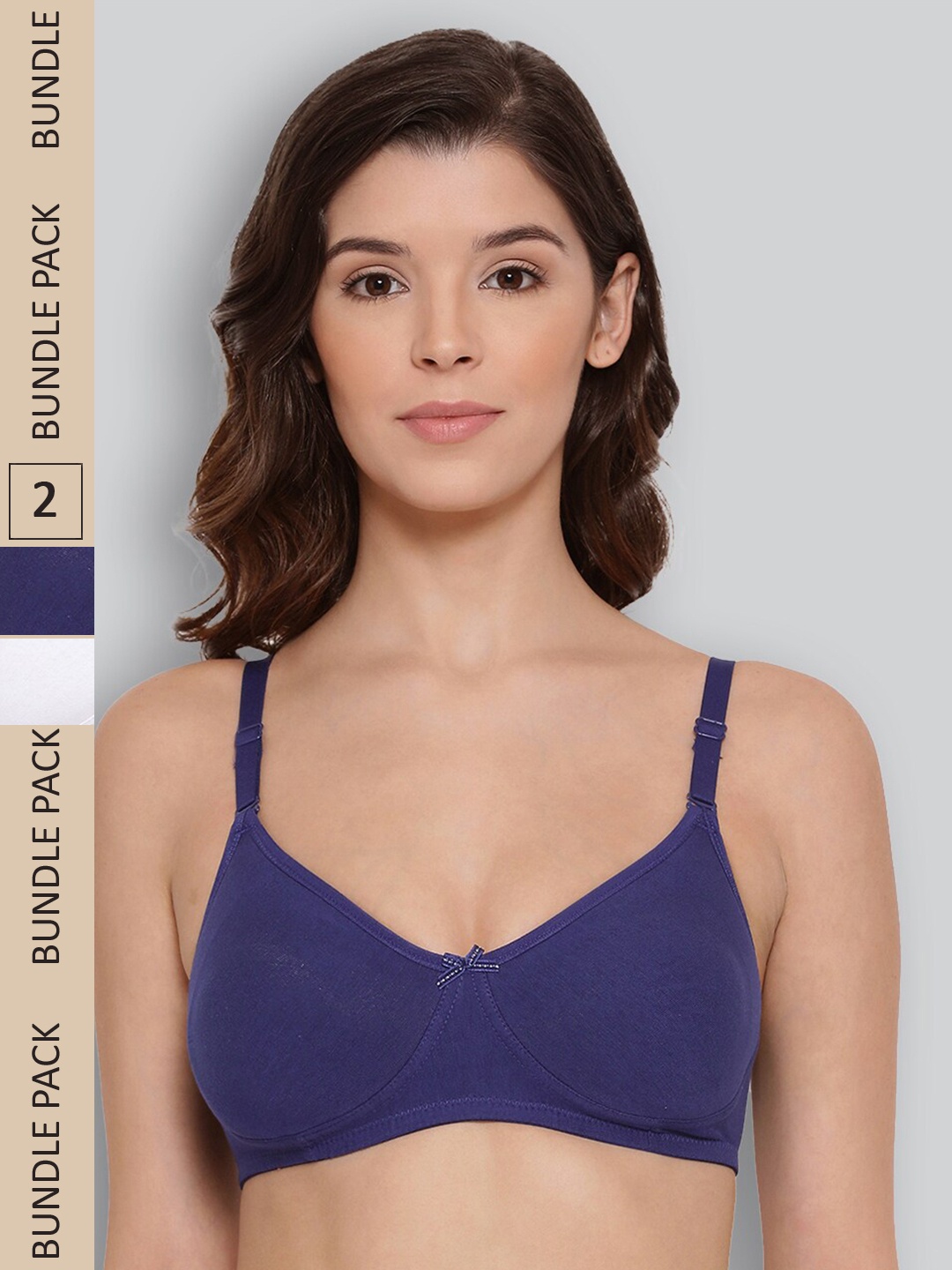 

LYRA Pack of 2 Underwired All Day Comfort Seamless Pure Cotton T-shirt Bra, White