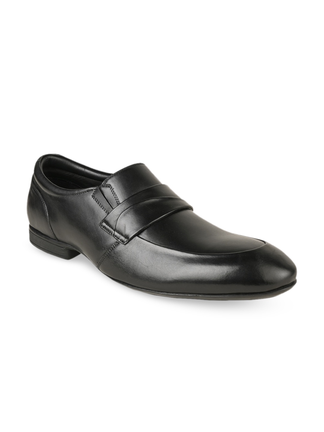 

Regal Men Leather Formal Slip-On Shoes, Black