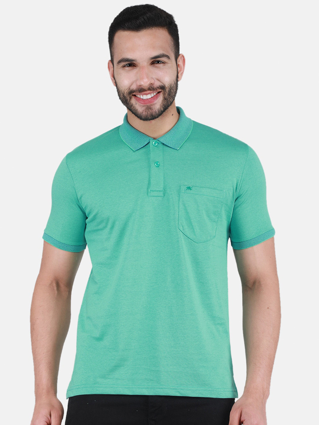 

Monte Carlo Polo Collar T-shirt, Green