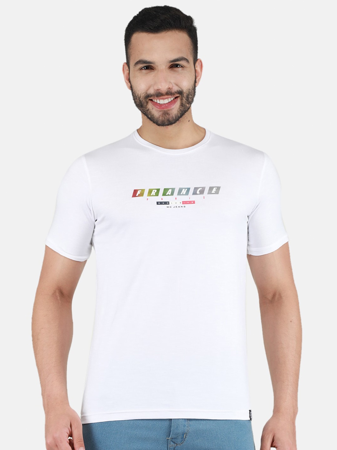 

Monte Carlo Typography Printed T-shirt, White