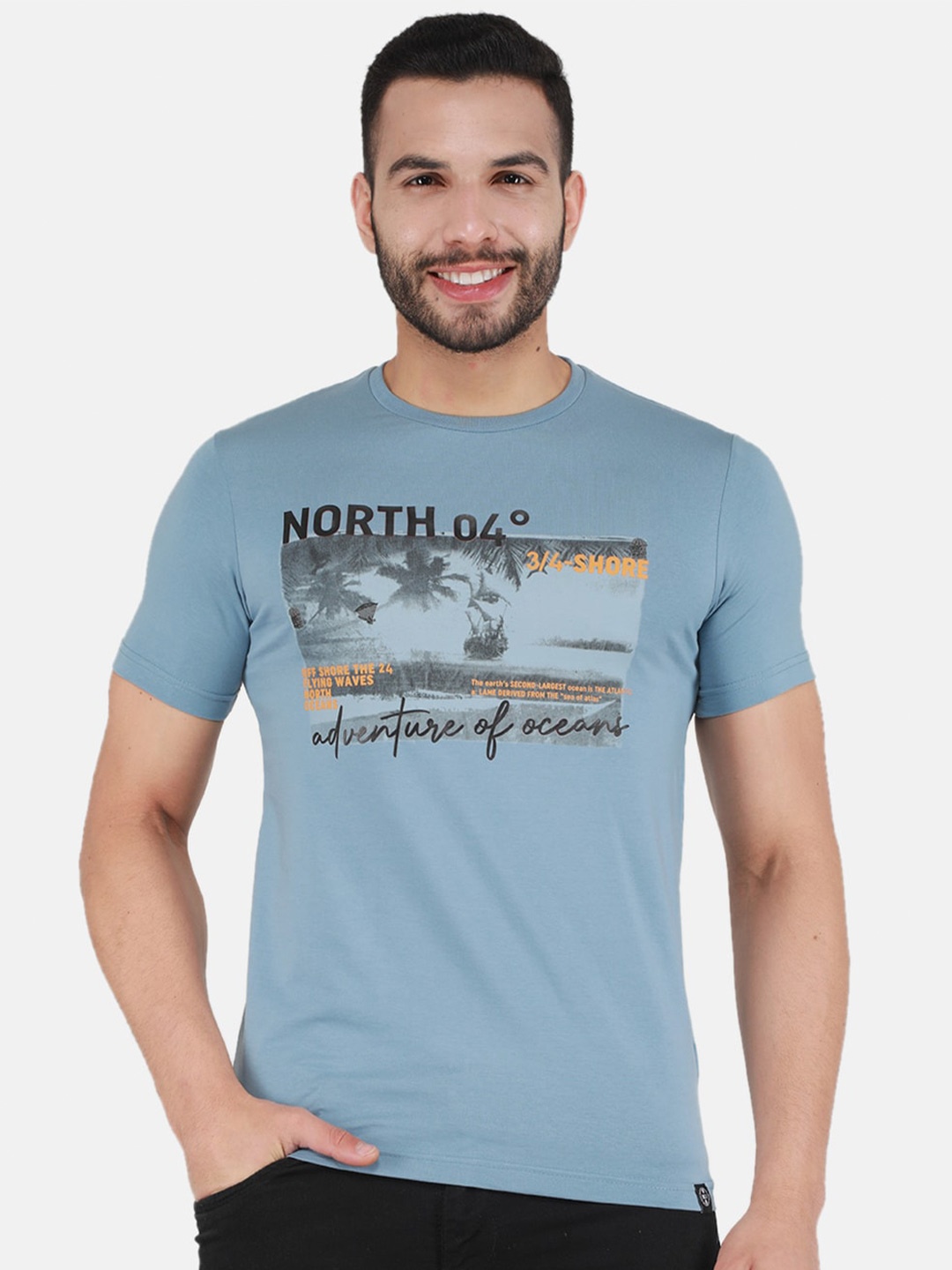 

Monte Carlo Graphic Printed T-shirt, Blue