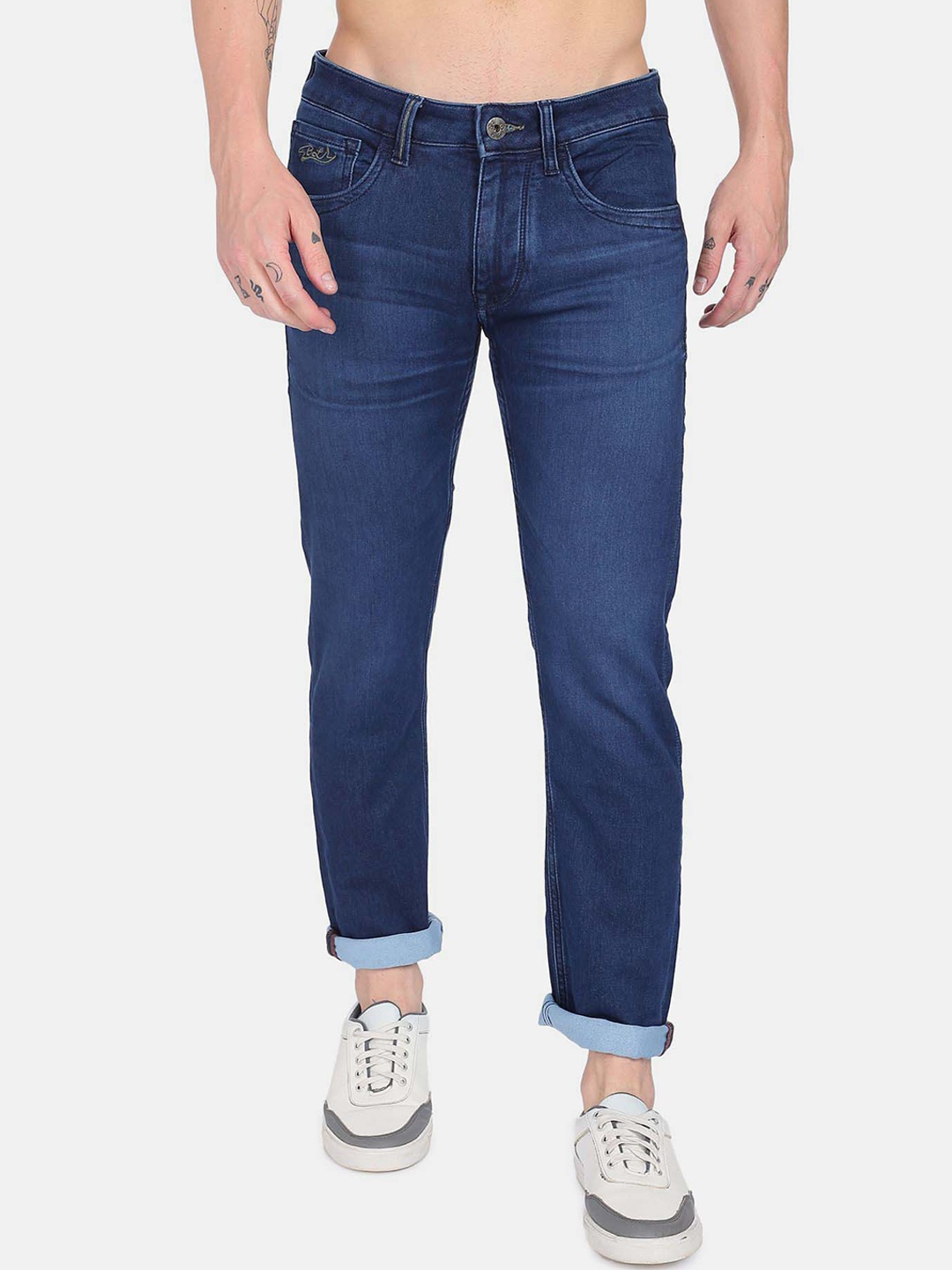 

Flying Machine Men Mid-Rise Light Fade Jeans, Blue