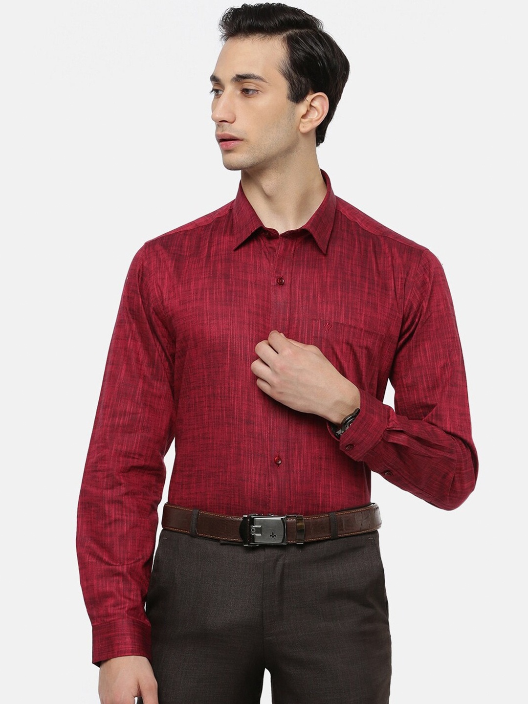 

Ramraj Original Formal Shirt, Red
