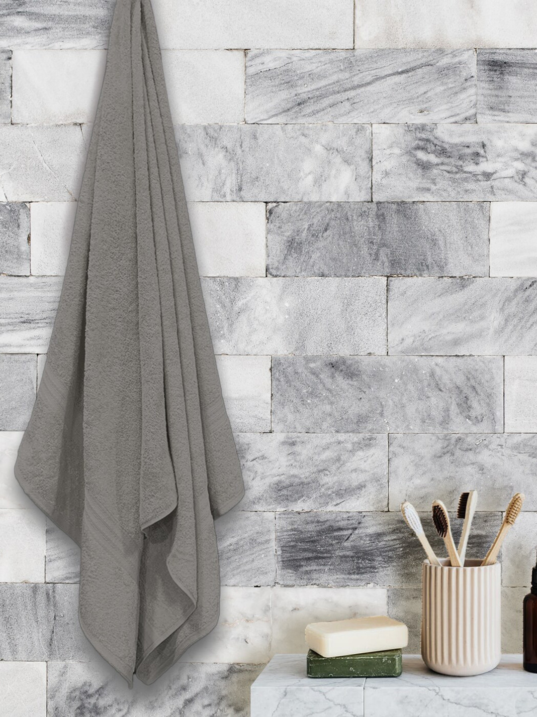 

Aura Anatolia Grey 500 GSM Super Absorbent Pure Cotton Bath Towel
