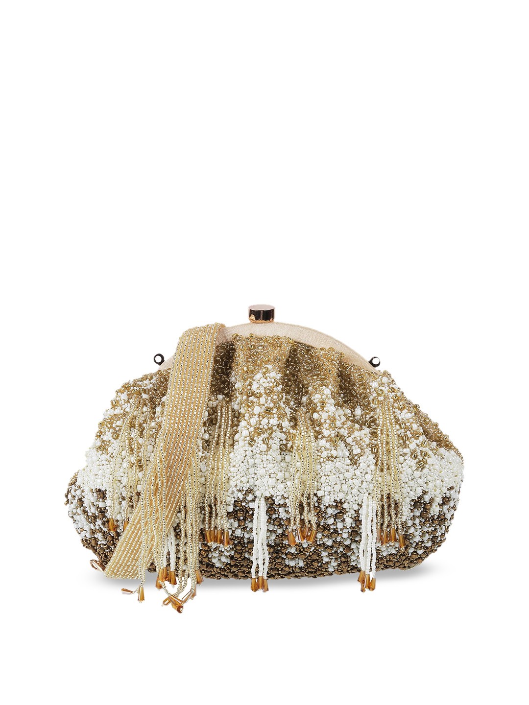 

Metro Embellished Bucket Shoulder Bag, Gold