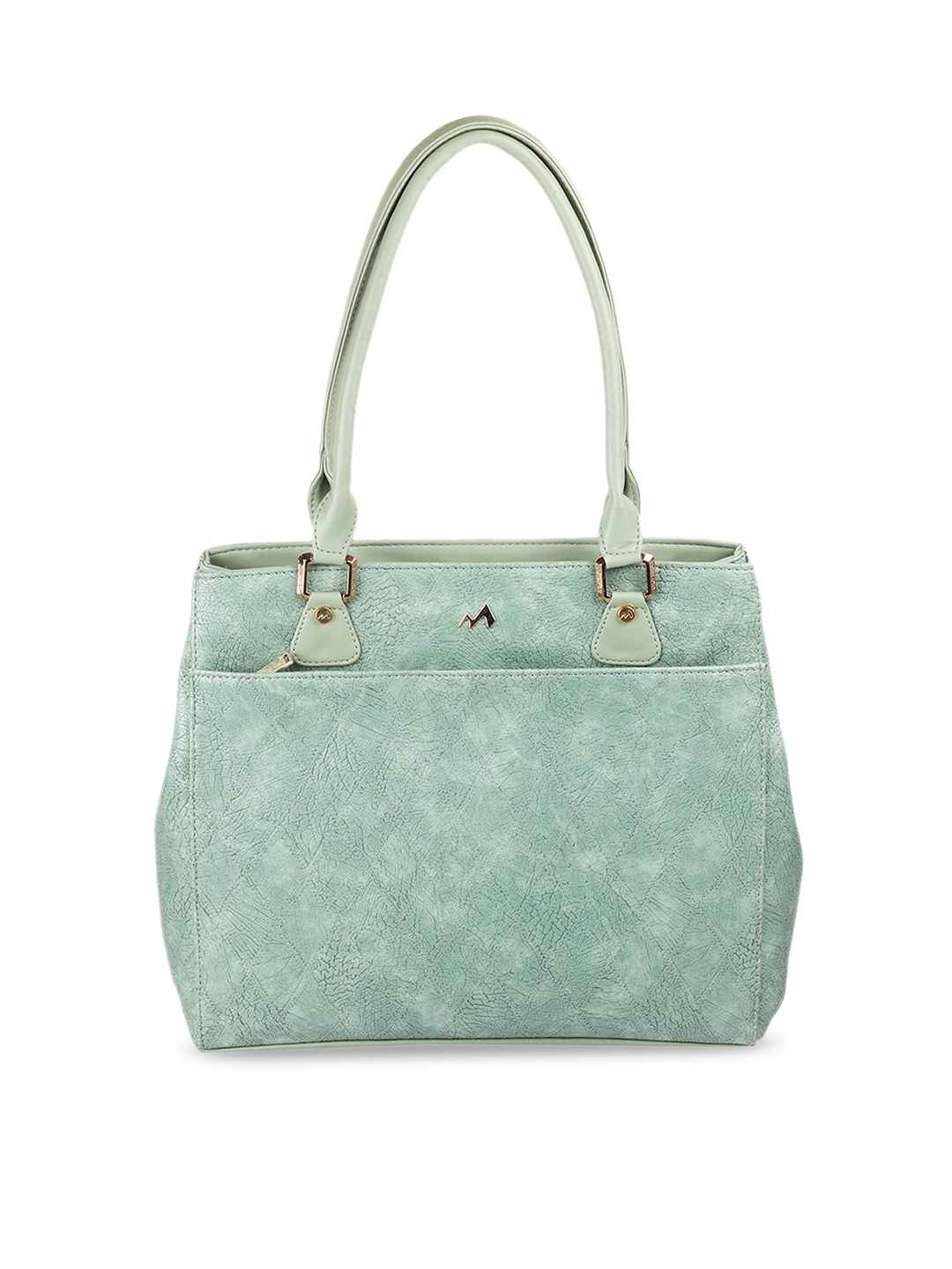 

Metro Textured Structured Handheld Bag, Green