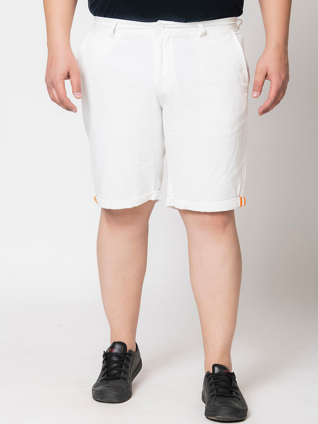 

IVOC Plus Men Cotton Casual Shorts, White