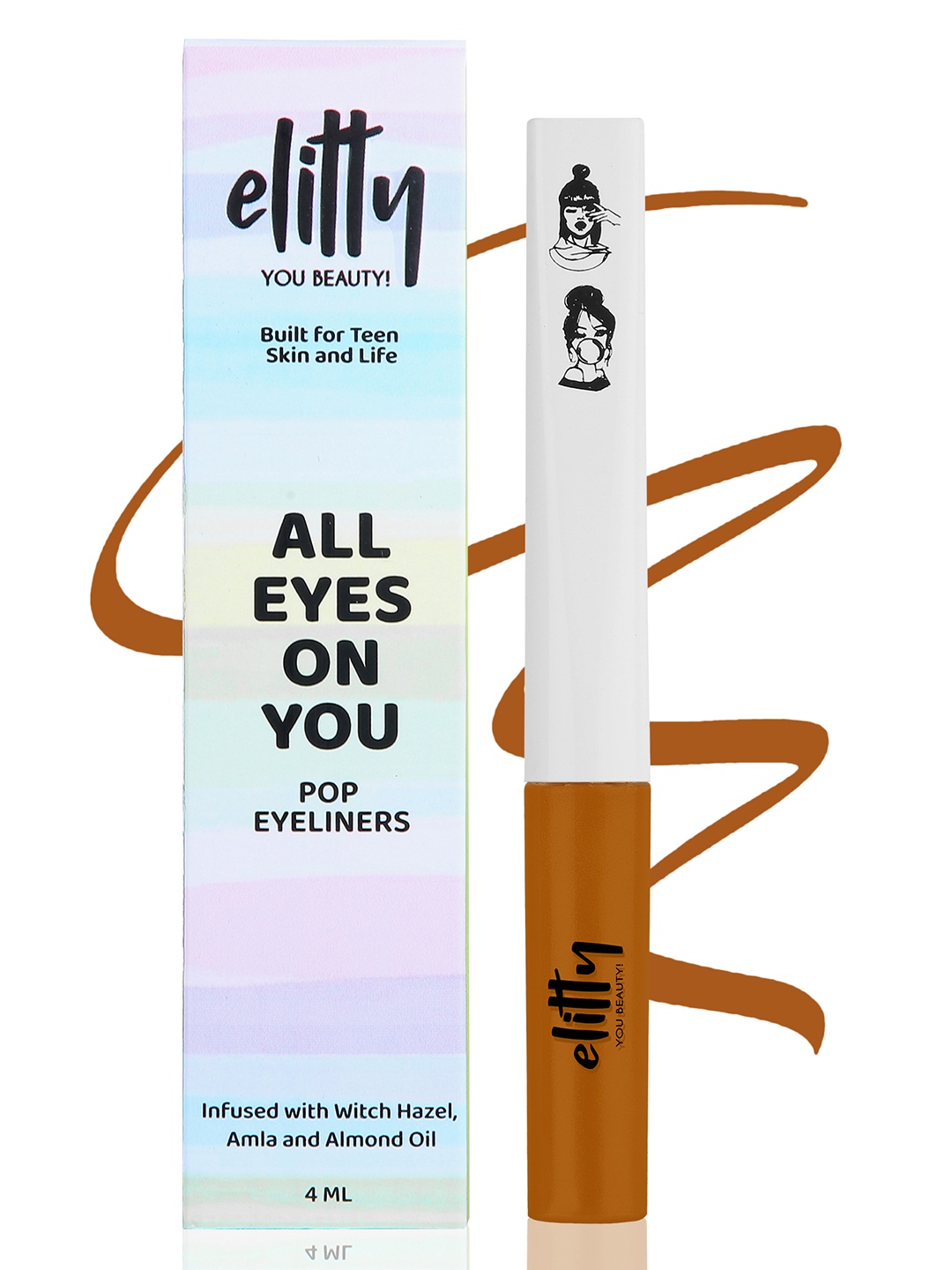 

Elitty Manifestation Long Lasting Matte Finish Liquid Pop Eyeliner - 4ml, Yellow