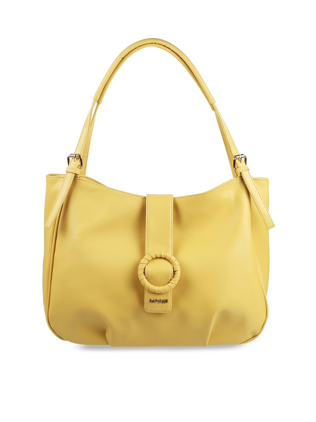 

Mochi Women Structured Handheld Bag, Yellow