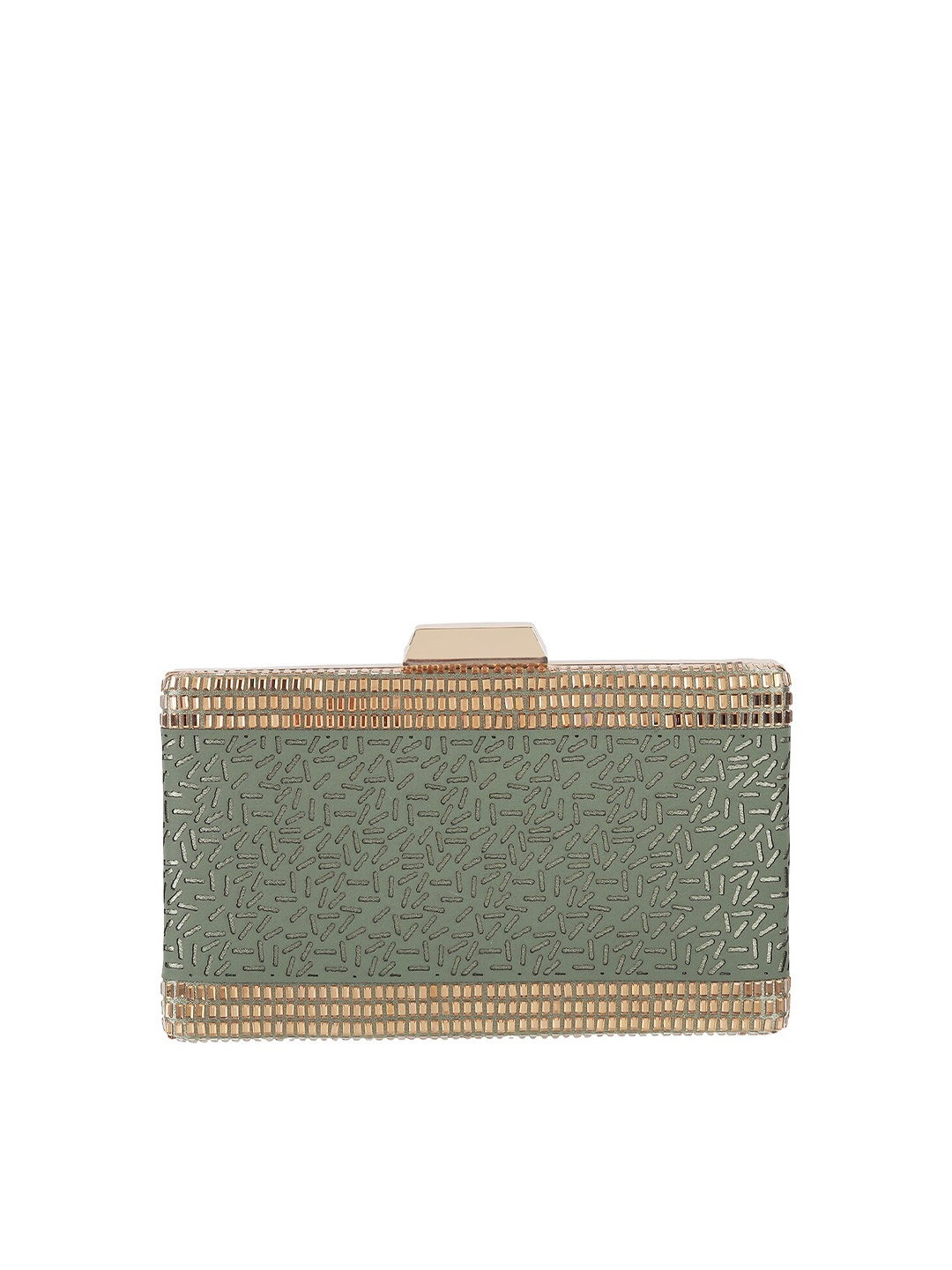 

WALKWAY by Metro Women Embellished Box Clutch, Sea green