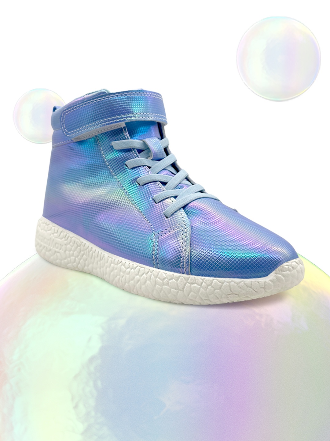 

KazarMax Kids Textured Mid-Top Sneakers, Blue