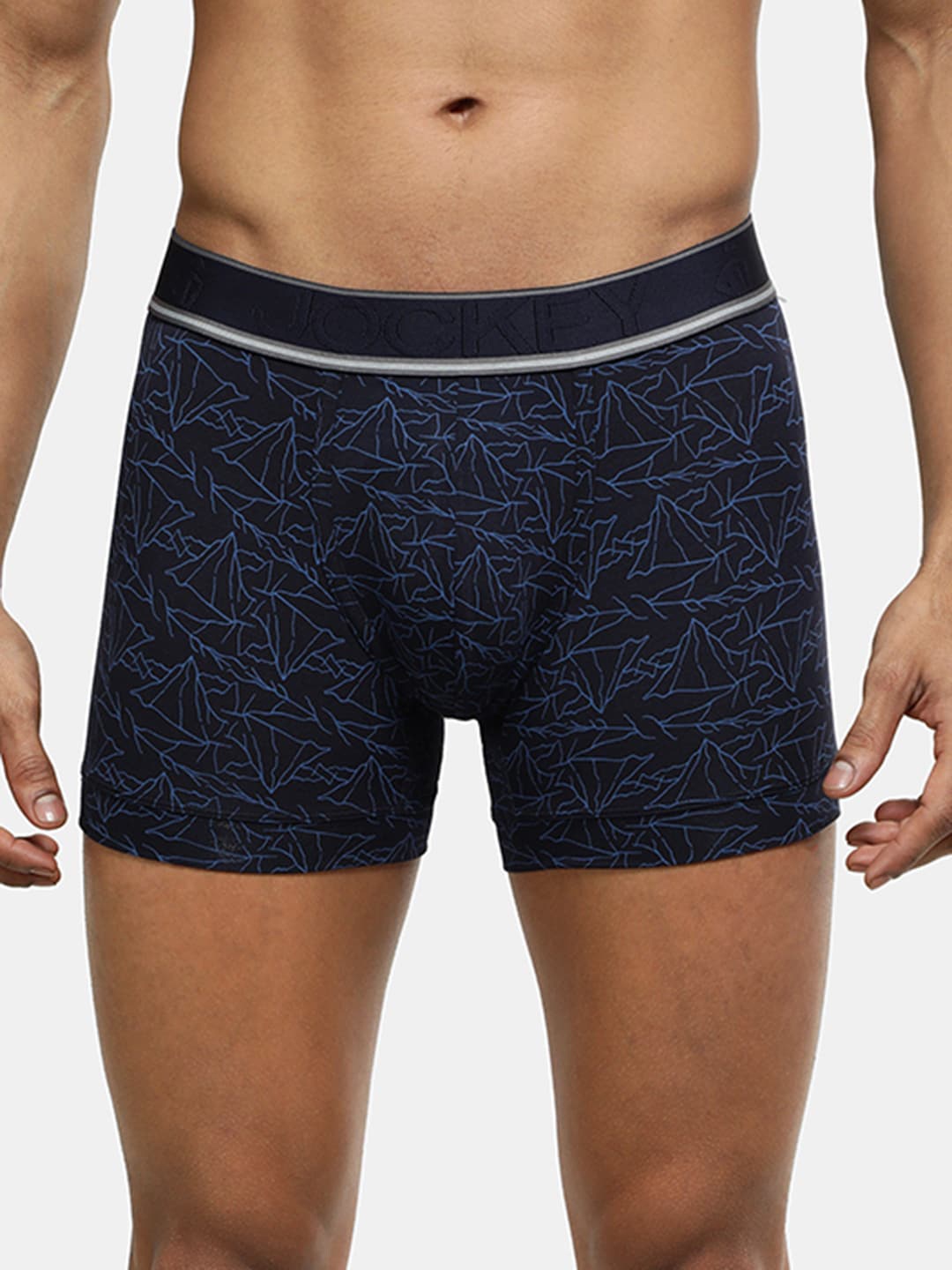 

Jockey Printed Anti-Microbial Trunks HG30-0105-TNVPR, Navy blue