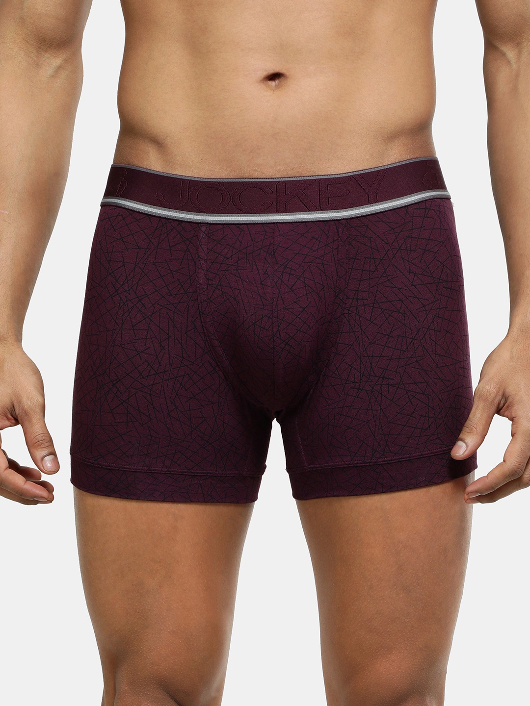

Jockey Men Printed Anti-Microbial Trunk HG30-0105-PREPR, Purple