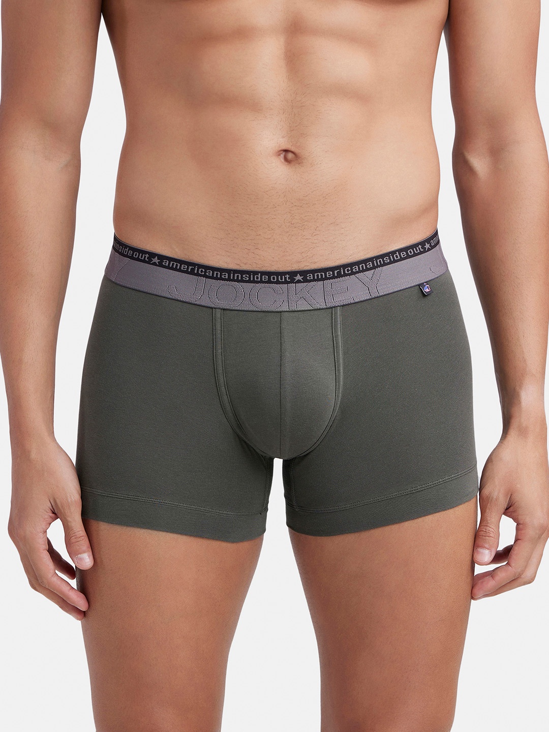 

Jockey Stretchable Trunk with Ultrasoft Waistband-US60, Olive