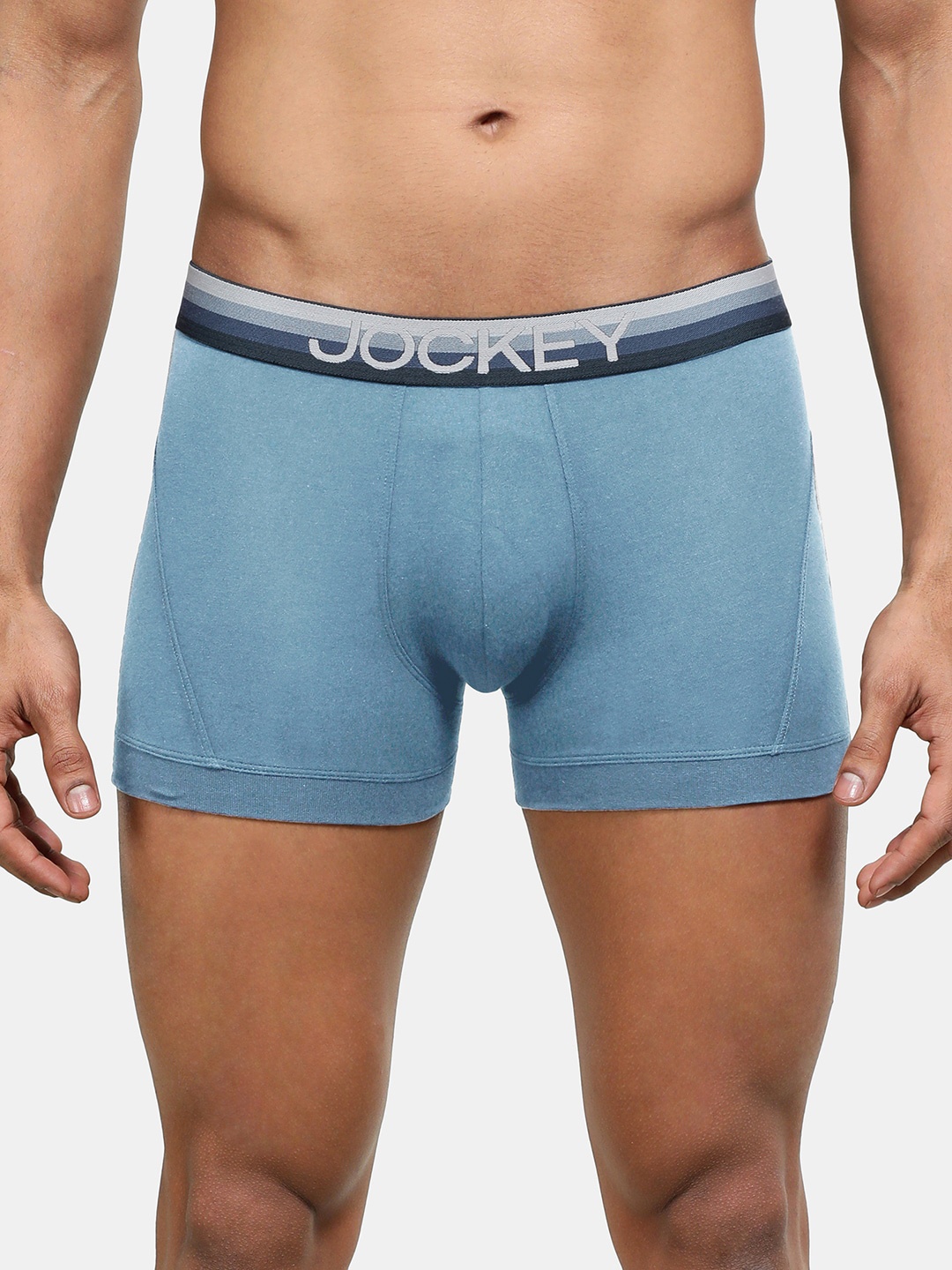 

Jockey Mid-Rise Ultrasoft Waistband Trunks US20-0105-AGBLU, Blue