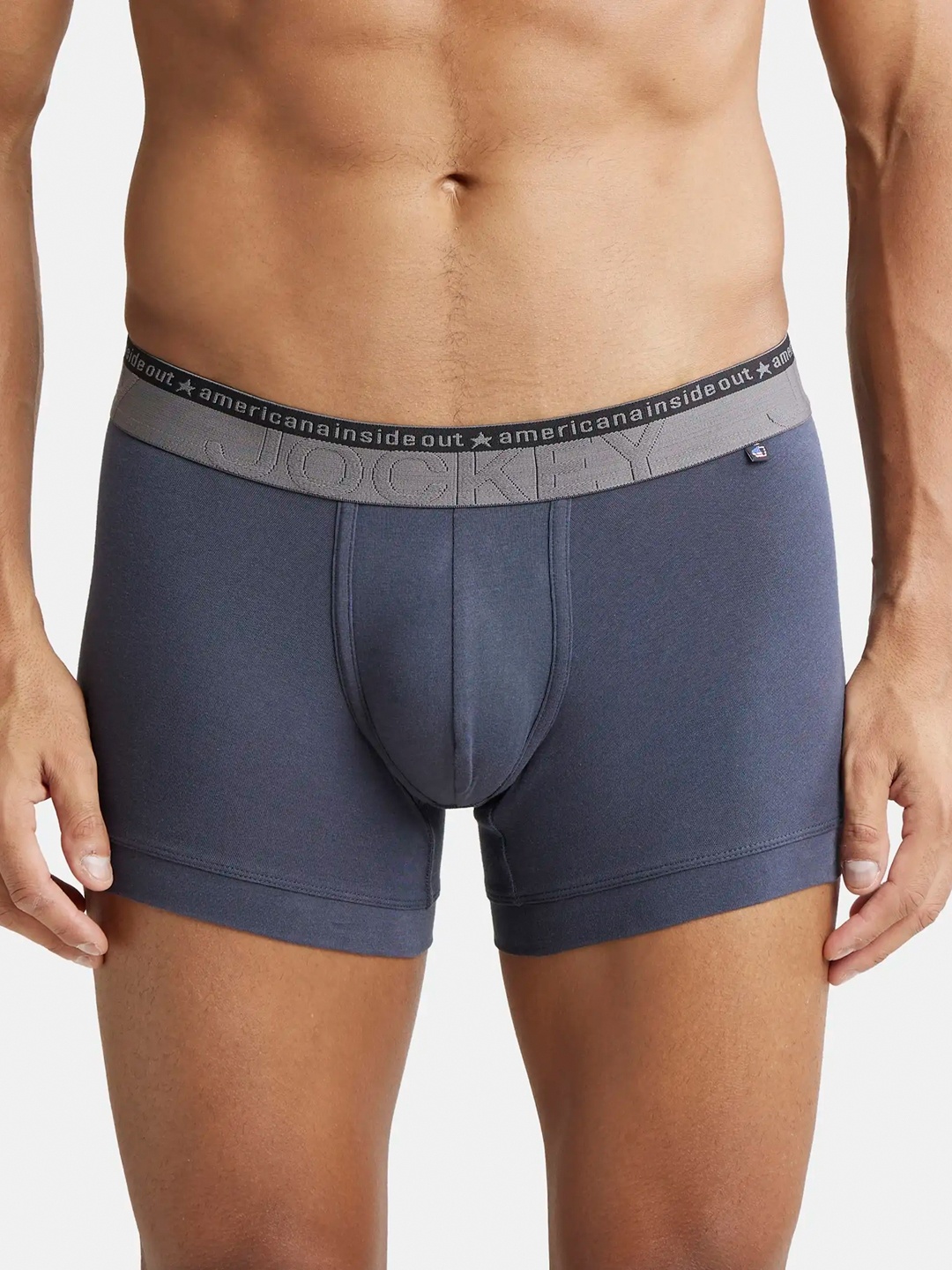 

Jockey Stretchable Trunk with Ultrasoft Waistband-US60, Grey