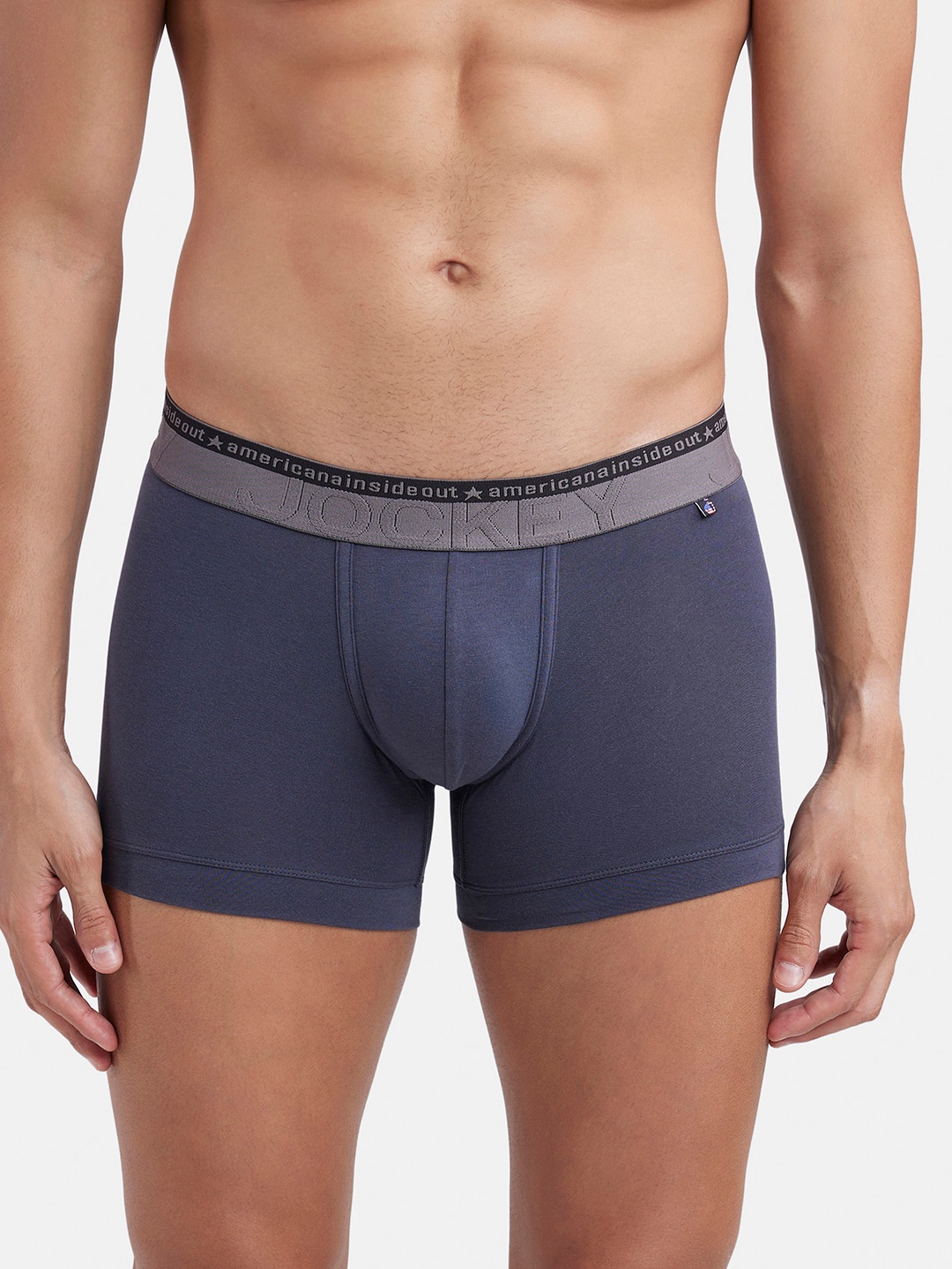 

Jockey Stretchable Trunk with Ultrasoft Waistband-US60, Grey