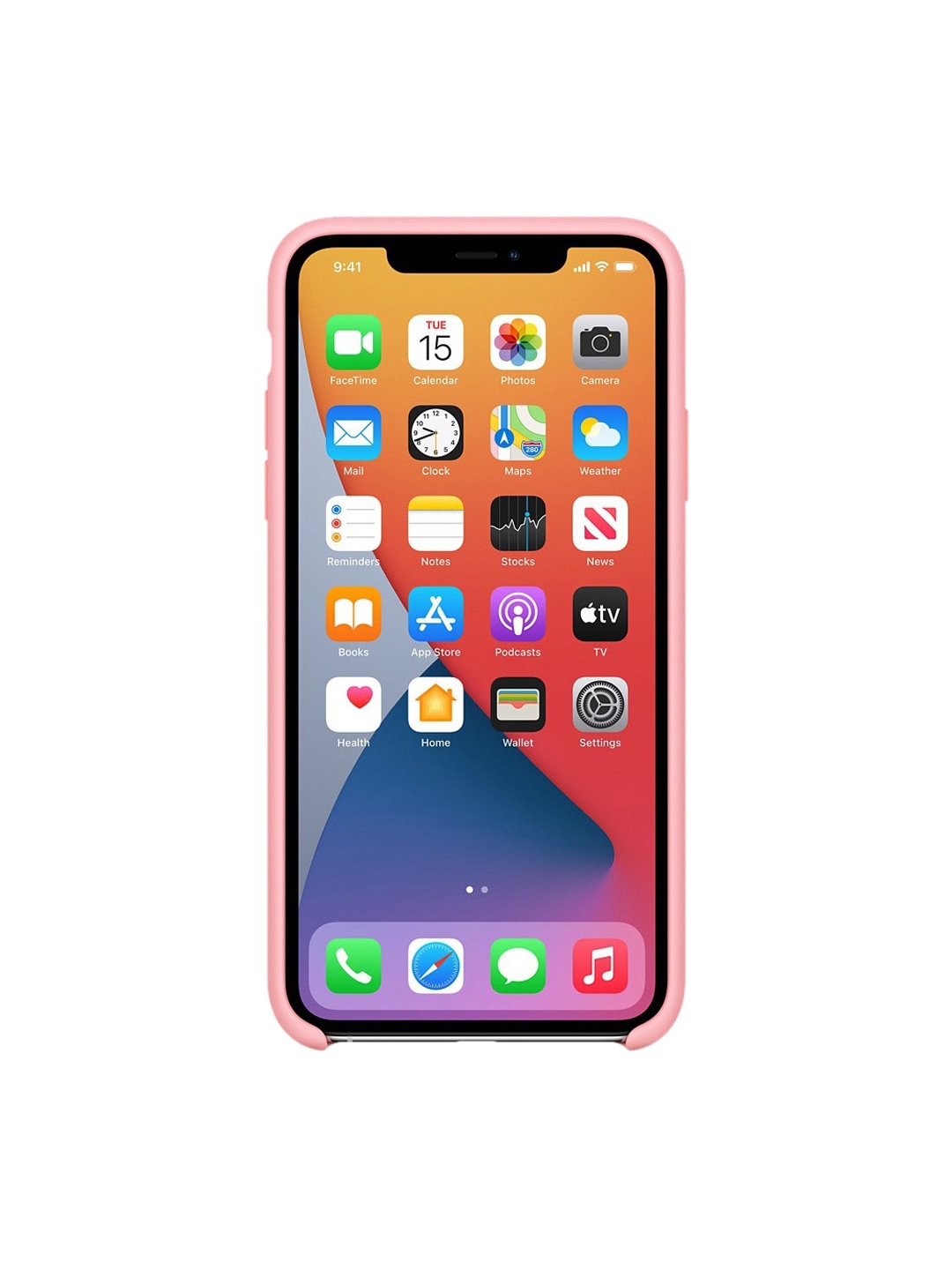 

TREEMODA iPhone 11 Silicone Back Case, Pink