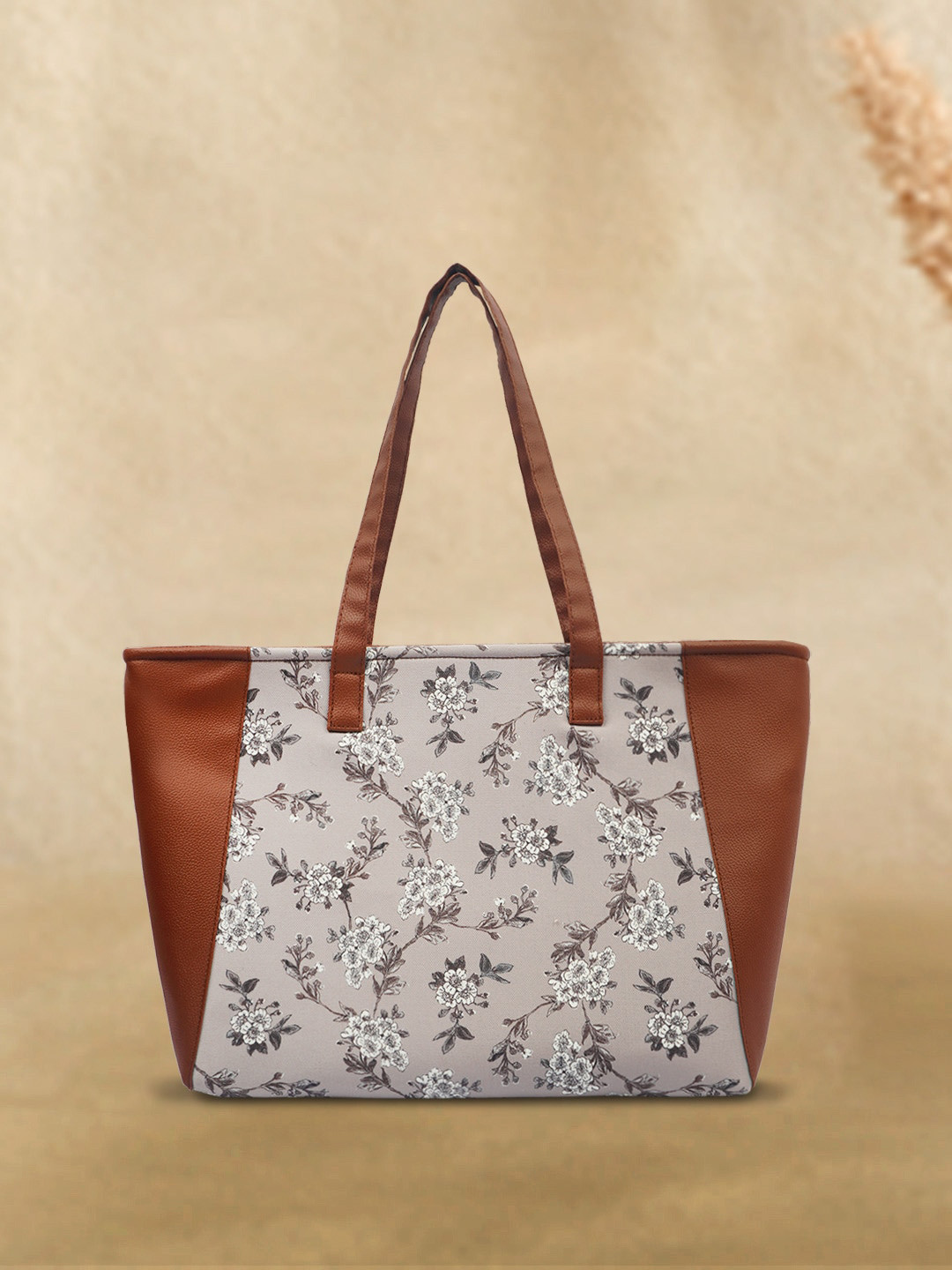 

Crazy Corner Floral Printed Shopper Shoulder Bag, Brown