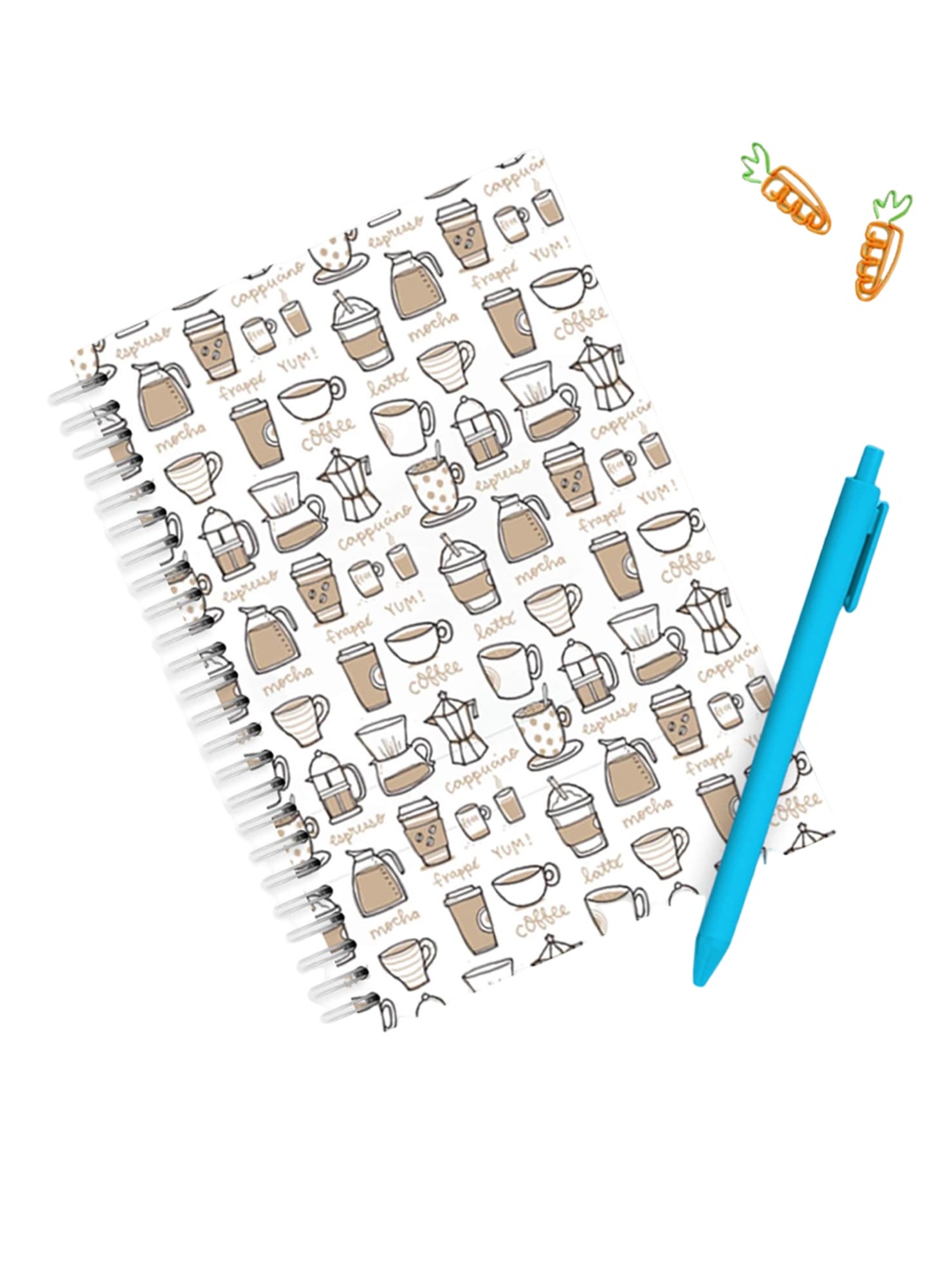 

Alicia Souza Coffee Printed Notebook, White