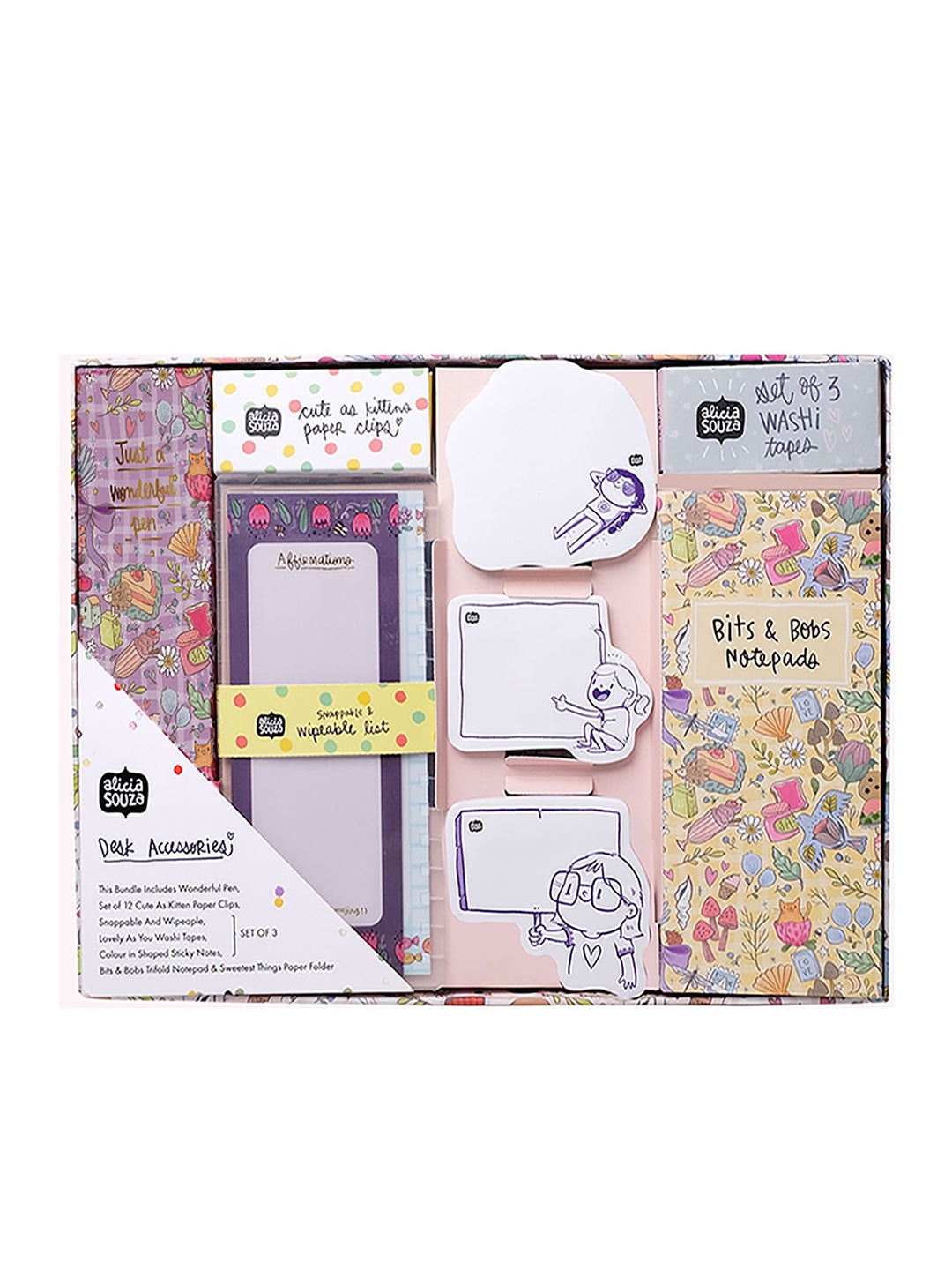 

Alicia Souza Desk Accessories Kit-Sweetest Things Rollerball Pen, White